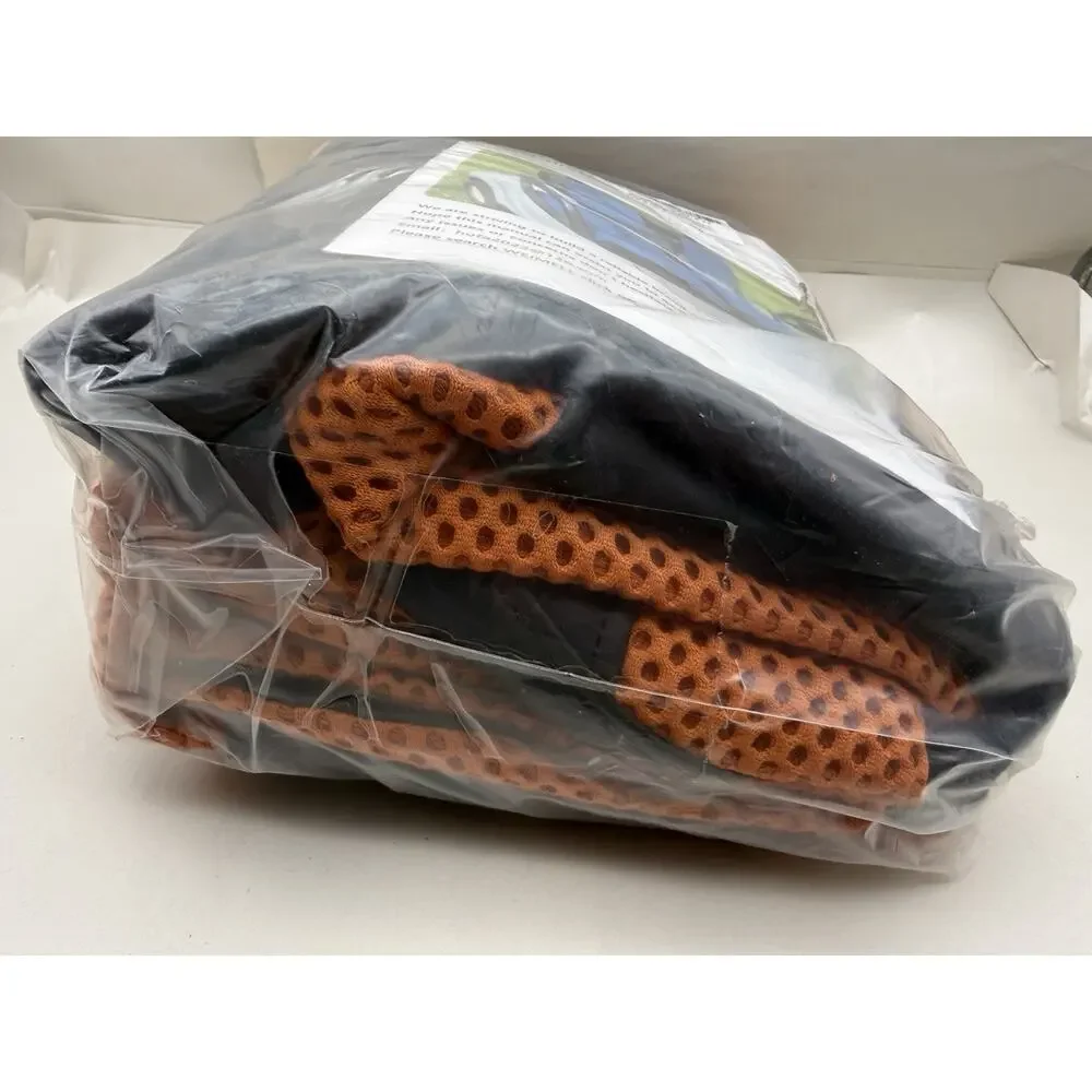 Golf Cart Seat Cover Fit For Club Car DS 2000-Up Front Seat Cushion Black/Orange